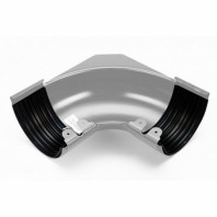 Угол желоба регулируемый 105-135° Galeco STAL Ø152(130)/90 мм, цвет: Белый