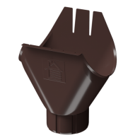 Воронка желоба, Docke Stal Premium, Ø125 мм, цвет: шоколад