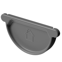 Заглушка универсальная, Docke Stal Premium, Ø125 мм, цвет: графит