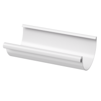 Желоб водосточный, Docke Stal Premium, Ø125 мм, L=3000 мм, цвет: пломбир