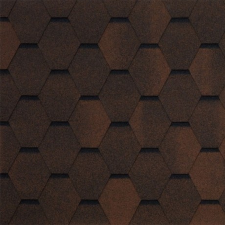 Гибкая черепица Tegola Garda, цвет: Marrone 439