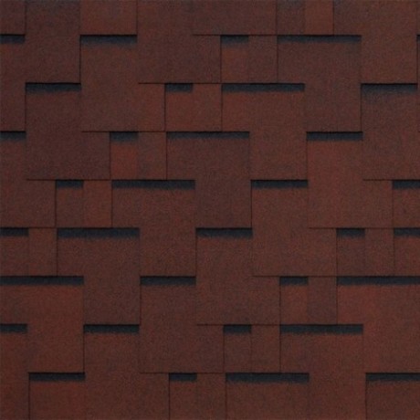 Гибкая черепица Tegola Sanremo, цвет: Rosso 402