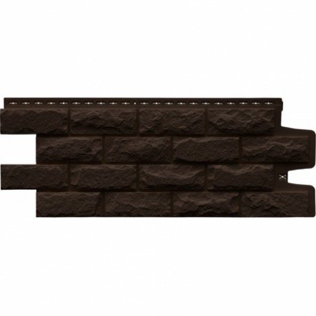 Фасадные панели Grand Line - Колотый камень, стандарт, цвет: коричневый