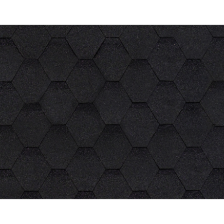 Гибкая черепица Shinglas Оптима Цвет: Черный