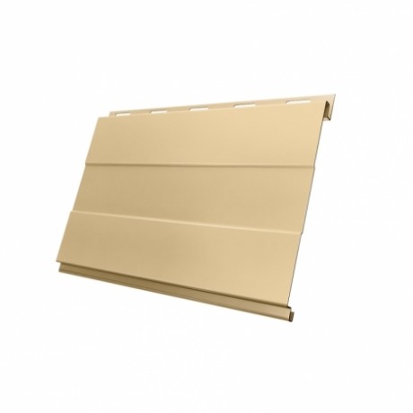 Металлический сайдинг Вертикаль Prof GL 0,45 PE с пленкой, цвет: RAL 1014