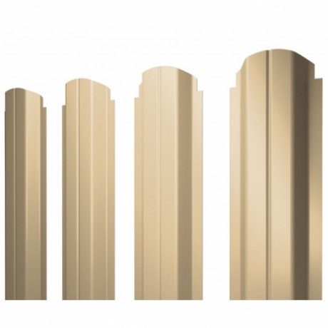 П-образный А фигурный штакетник 0.45 Drap TX RAL 1015