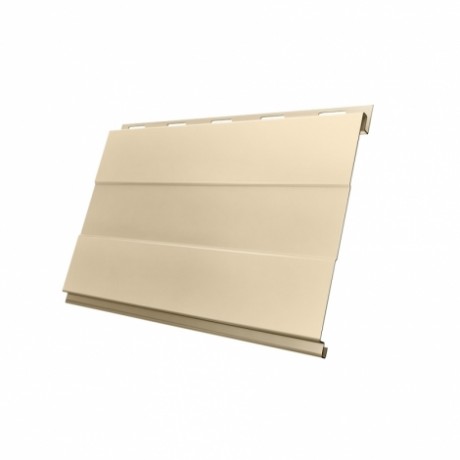 Металлический сайдинг Вертикаль Prof GL 0,5 Satin с пленкой, цвет: RAL 1015