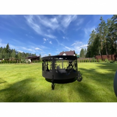 Костровая чаша Ежик в тумане, Ø 800 мм