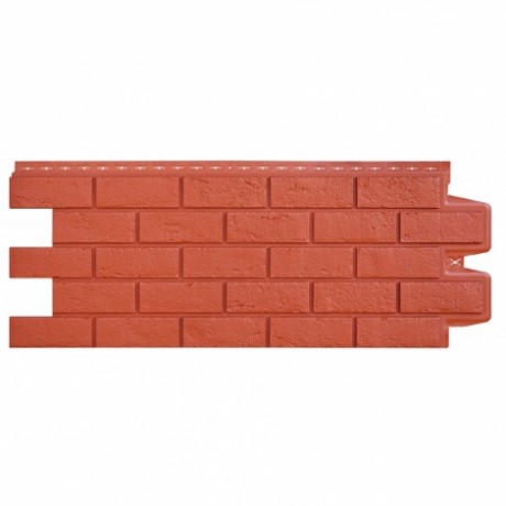 Фасадные панели Гранд Лайн состаренный кирпич стандарт терракотовый