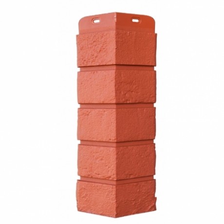 Угол Grand Line - Состаренный кирпич L=390 мм, цвет: Терракотовый