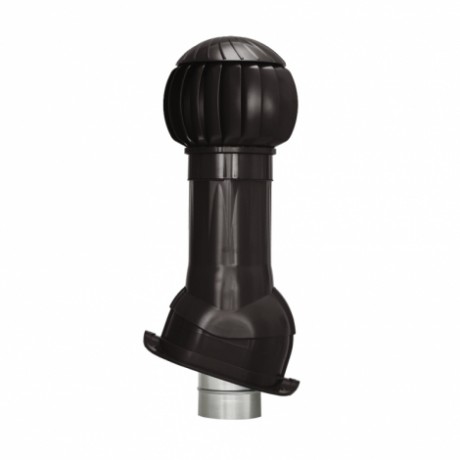 Комплект вентиляции для кровли фальцевой кровли Gervent 160 мм, труба изолированная 125 мм, RAL 8019