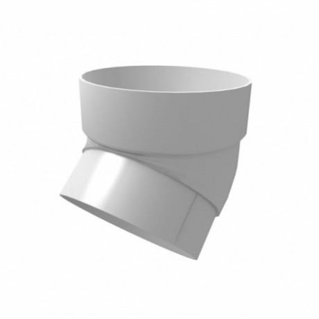 Колено трубы 45˚ Grand Line Ø90 мм, RAL 9003