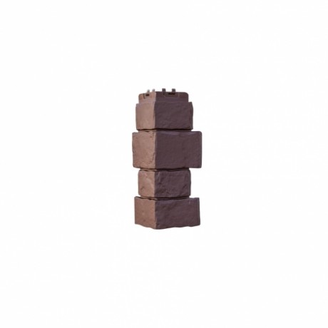 Угол Grand Line - Крупный камень, стандарт, L=390 мм, цвет: Коричневый