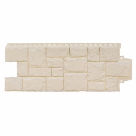 Фасадные панели Grand Line - Крупный камень, стандарт, цвет: бежевый