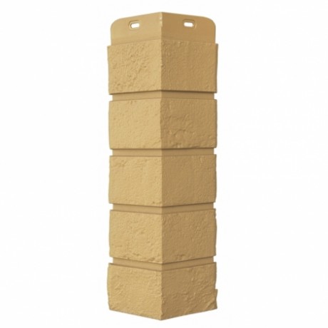 Угол Grand Line - Состаренный кирпич L=390 мм, цвет: Песочный