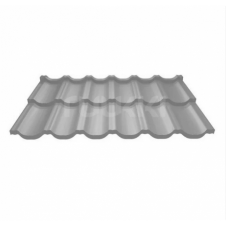 Модульная металлочерепица Ruukki Finnera из стали GreenCoat Pural Matt BT 0,5 мм, RR 21