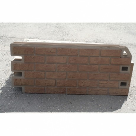 Фасадные панели Альта-Профиль, кирпич, цвет: бежевый