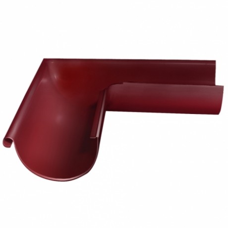 Угол желоба наружный 90°, Grand Line, Ø125 мм, Granite - double, RAL 3005