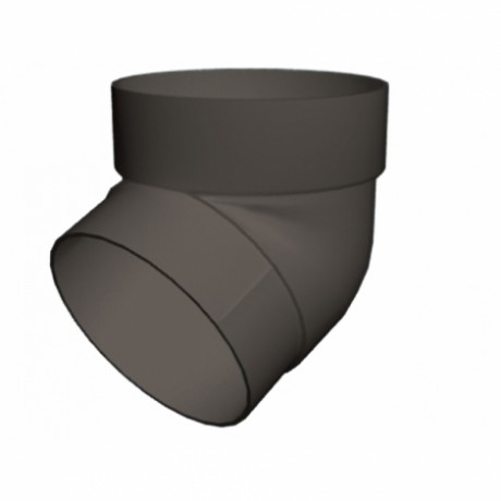 Колено трубы 67˚ Grand Line Ø90 мм, RAL 7024