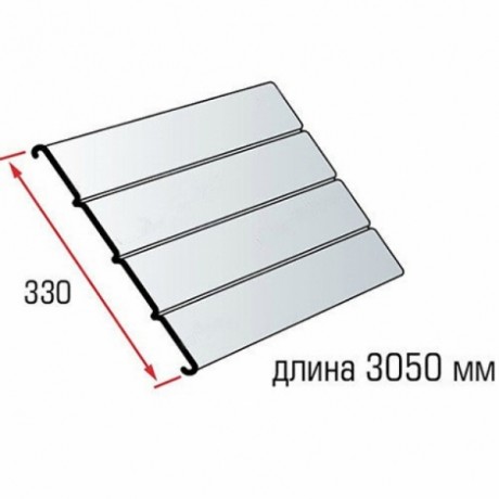 Доборная планка Альта-Профиль 3000 мм цвет: под цвет сайдинга