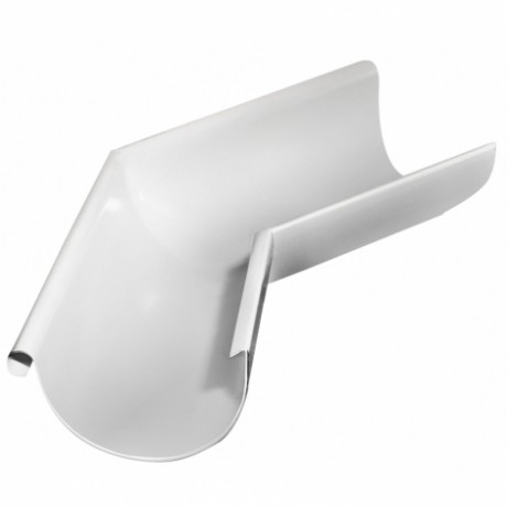 Угол желоба наружный 135°, Grand Line, Ø150 мм, Granite - double, RAL 9003