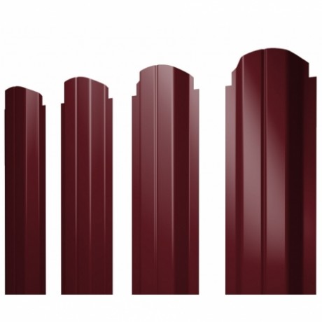 П-образный А фигурный штакетник 0.5 Satin RAL 3005