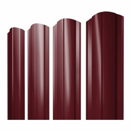 Круглый фигурный штакетник 0.4 PE RAL 3005