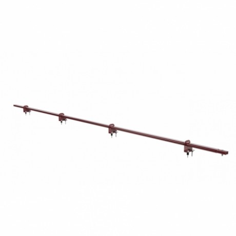 Снегозадержатель на металлочерепицу BORGE, однотрубчатый, L=3000 мм, RAL 3005