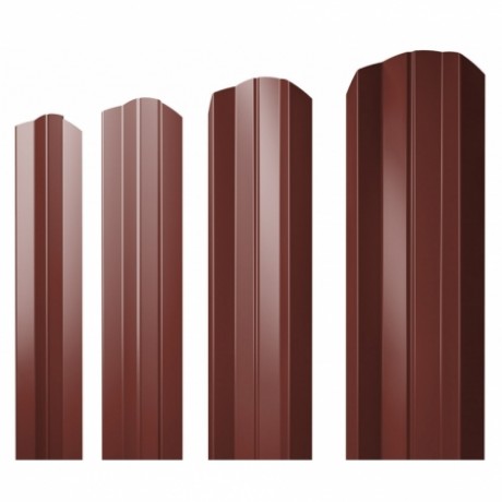 М-образный А фигурный штакетник 0.45 PE RAL 3009