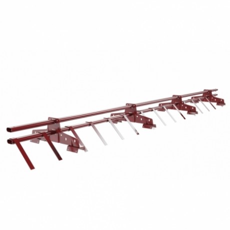 Снегозадержатель на профнастил (H-60, H-75) BORGE, L=3000 мм, RAL 3011