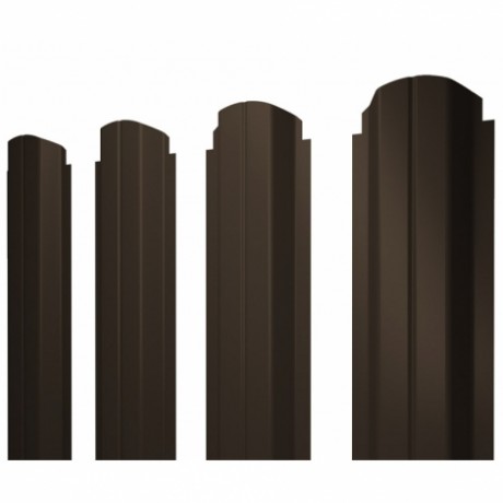 П-образный А фигурный штакетник 0.5 Rooftop Бархат RR 32