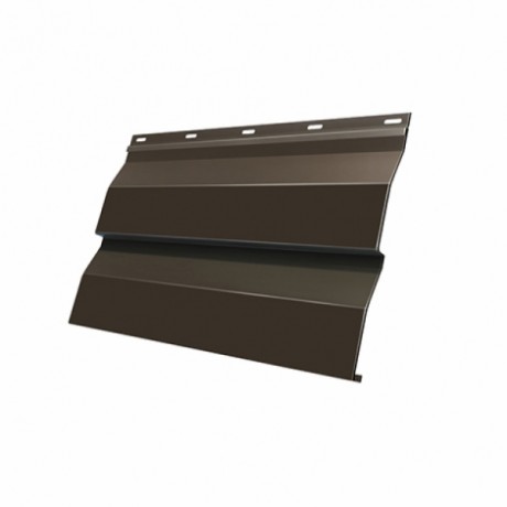 Металлический сайдинг GL корабельная доска 0,5 мм Velur, цвет: RR 32