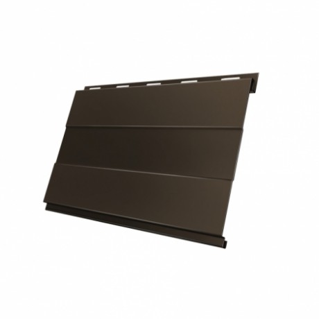 Металлический сайдинг Вертикаль Prof GL 0,5 Satin с пленкой, цвет: RR 32