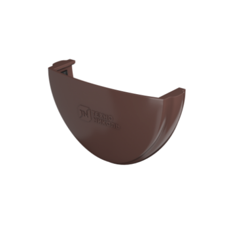 Заглушка желоба универсальная Технониколь Ø125 мм, цвет: Коричневый