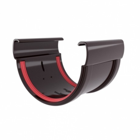 Соединитель желобов Grand Line Дизайн Ø135 мм, RAL 8017