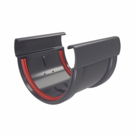 Соединитель желобов Grand Line Дизайн Ø135 мм, RAL 7024