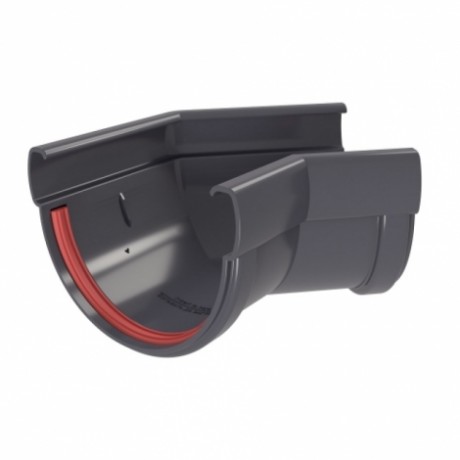 Угол желоба 90˚ Grand Line Дизайн Ø135 мм, RAL 7024