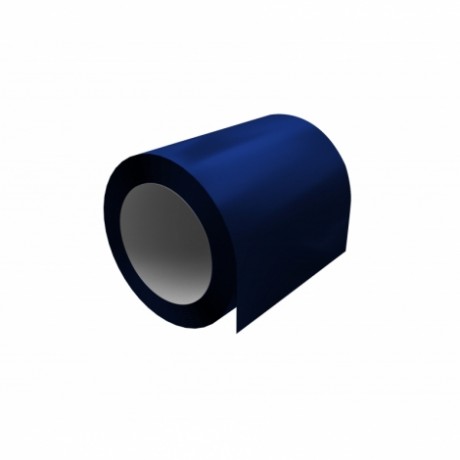 Рулонная сталь 0,45 мм, PE с пленкой, RAL 5002