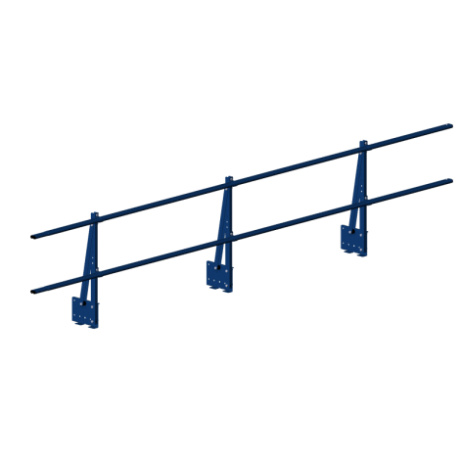 Блок парапетного ограждения кровли Roofsystems Elite 600x3000mm RAL 5005