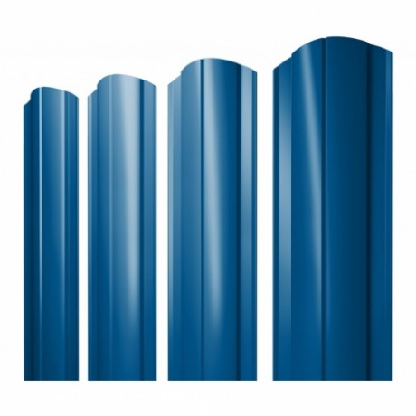 Круглый фигурный штакетник 0.5 Satin RAL 5005