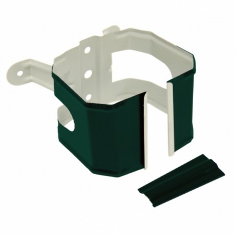 Хомут трубы на деревянную стену Grand Line Vortex, Ø107х74 мм, PE, RAL 6005