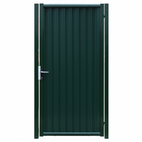 Забор для дачи, калитка модульная Estet 2.0x1m RAL 6005