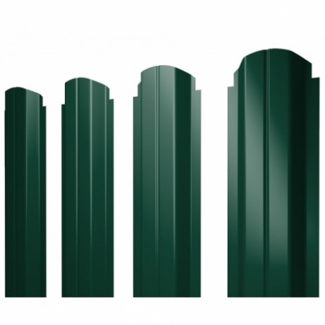 П-образный А фигурный штакетник 0.45 PE RAL 6005