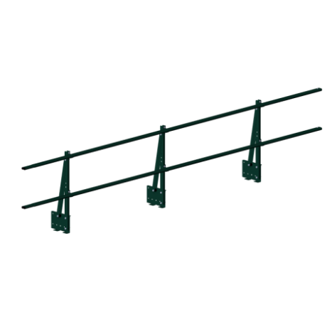 Парапетное ограждение кровли Roofsystems Elite 600x3000mm RAL 6005