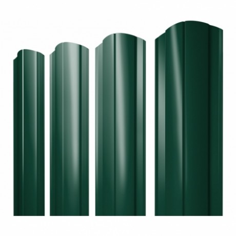 Круглый фигурный штакетник 0.45 Drap RAL 6005