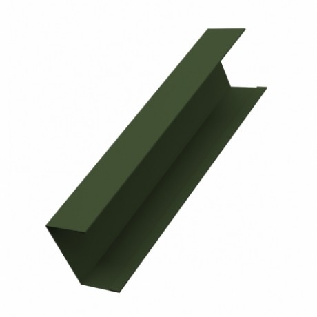 Крышка забора жалюзи Milan,Tokio 65х40 мм., 0.5 мм., Velur, RAL 6020