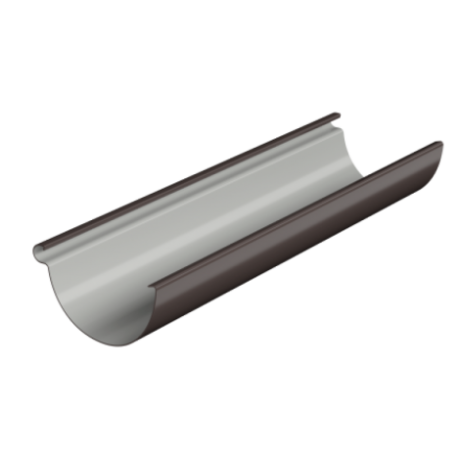 Желоб водосточный, Технониколь Макси, Ø150 мм, L=3000 мм, цвет: Коричневый
