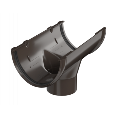 Воронка желоба Технониколь Ø125 мм, цвет: Темно-коричневый