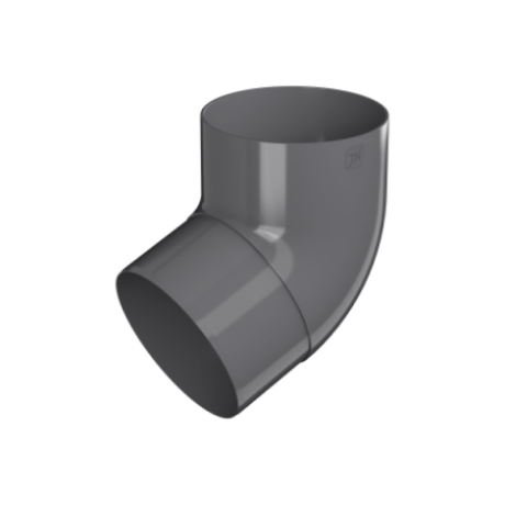 Колено трубы 67˚, Технониколь Макси, Ø100 мм, цвет: Графитово-серый