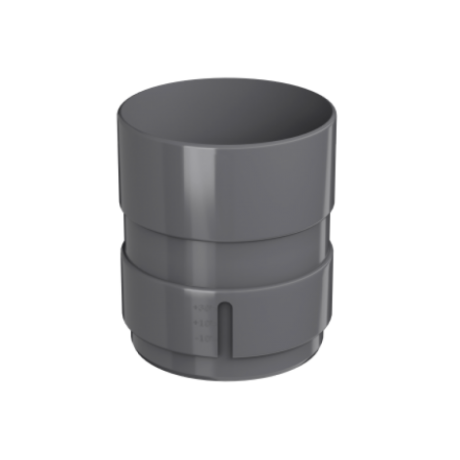 Соединитель труб, Технониколь Макси, Ø100 мм, цвет: Графитово-серый